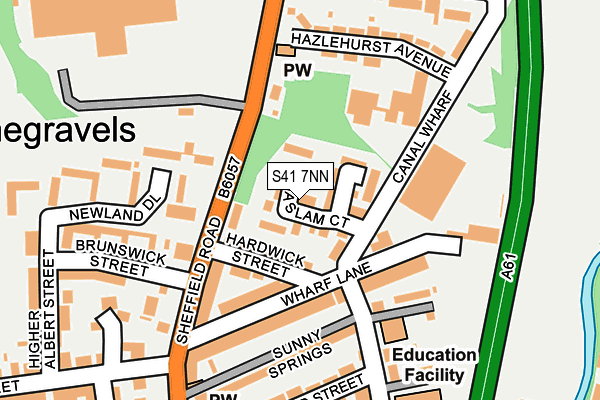 S41 7NN map - OS OpenMap – Local (Ordnance Survey)
