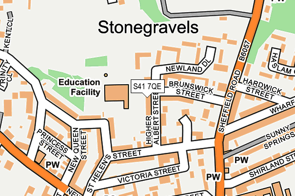 S41 7QE map - OS OpenMap – Local (Ordnance Survey)