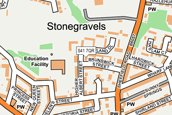 S41 7QR map - OS OpenMap – Local (Ordnance Survey)