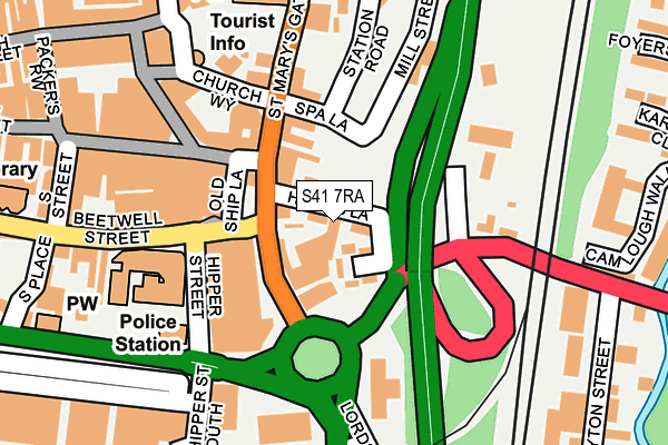 S41 7RA map - OS OpenMap – Local (Ordnance Survey)