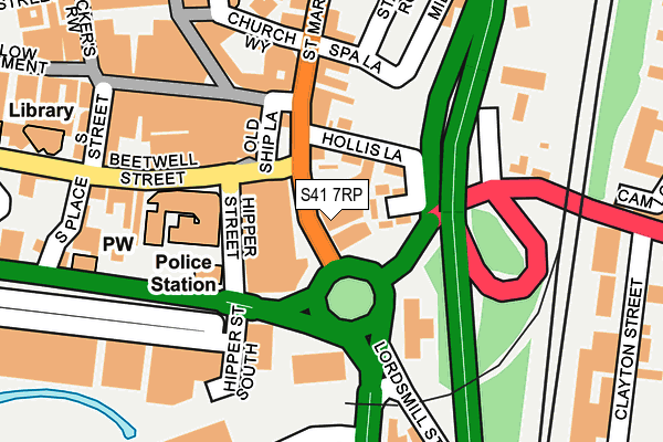 S41 7RP map - OS OpenMap – Local (Ordnance Survey)