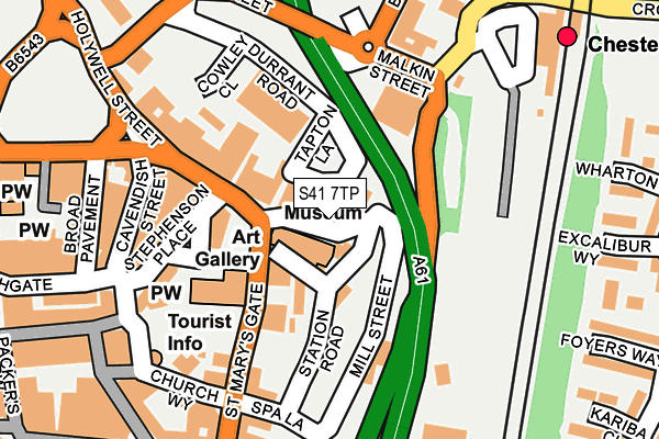 S41 7TP map - OS OpenMap – Local (Ordnance Survey)