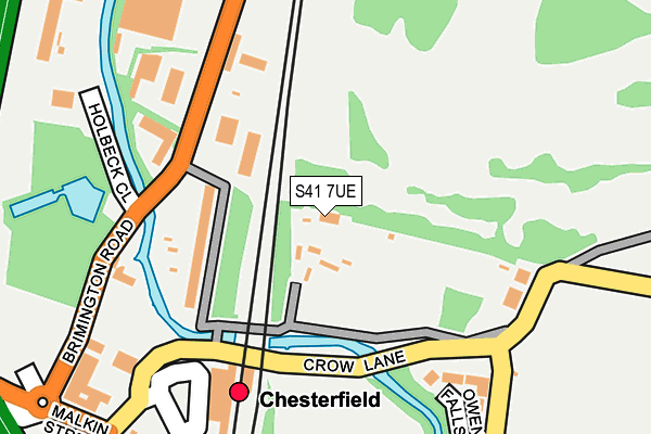 S41 7UE map - OS OpenMap – Local (Ordnance Survey)