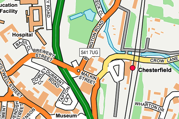 S41 7UG map - OS OpenMap – Local (Ordnance Survey)