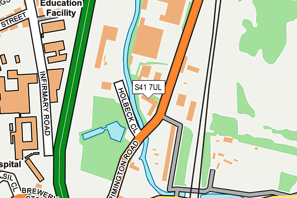S41 7UL map - OS OpenMap – Local (Ordnance Survey)