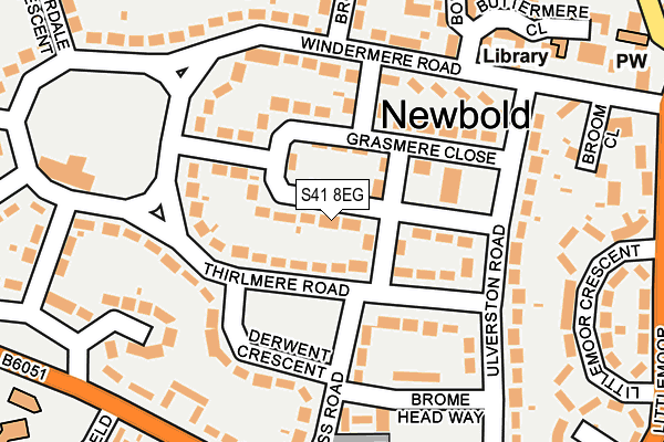 S41 8EG map - OS OpenMap – Local (Ordnance Survey)