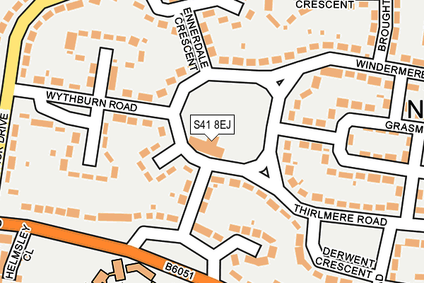 S41 8EJ map - OS OpenMap – Local (Ordnance Survey)