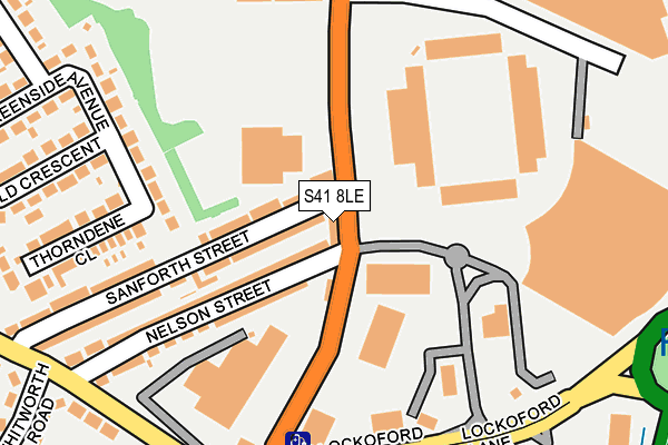 S41 8LE map - OS OpenMap – Local (Ordnance Survey)