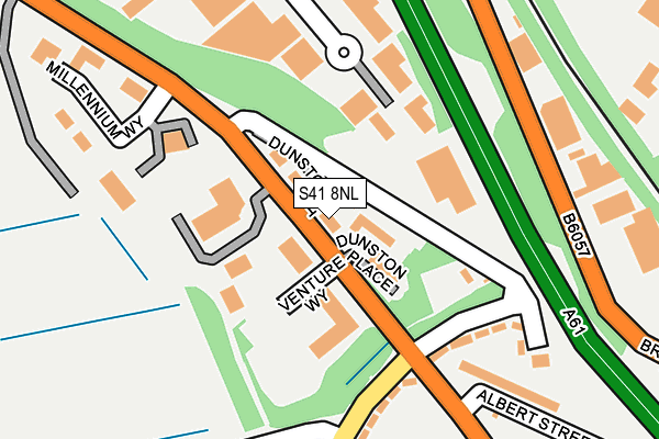 S41 8NL map - OS OpenMap – Local (Ordnance Survey)