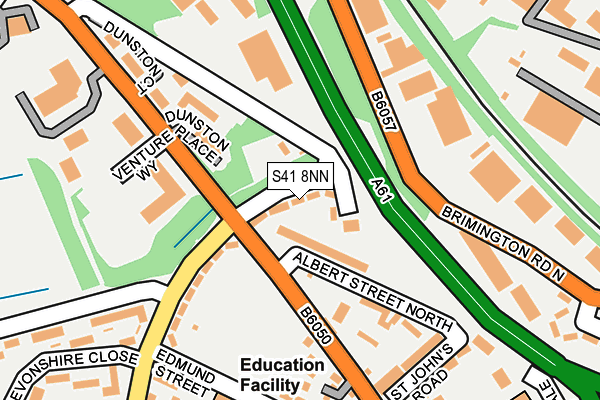 S41 8NN map - OS OpenMap – Local (Ordnance Survey)
