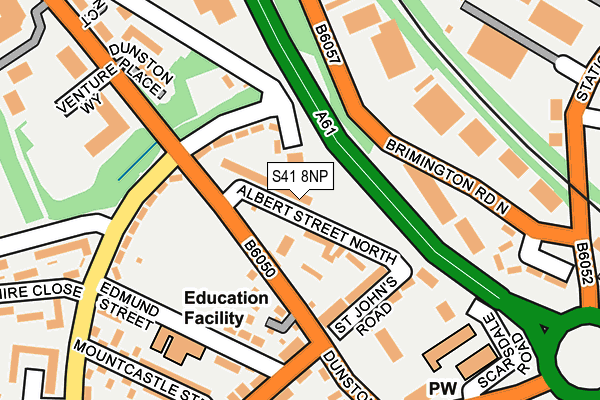 S41 8NP map - OS OpenMap – Local (Ordnance Survey)