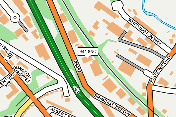 S41 8NQ map - OS OpenMap – Local (Ordnance Survey)