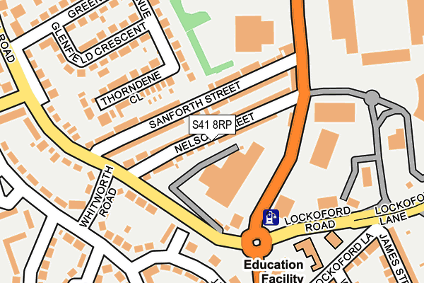 S41 8RP map - OS OpenMap – Local (Ordnance Survey)