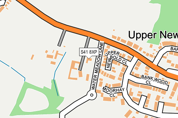 S41 8XP map - OS OpenMap – Local (Ordnance Survey)
