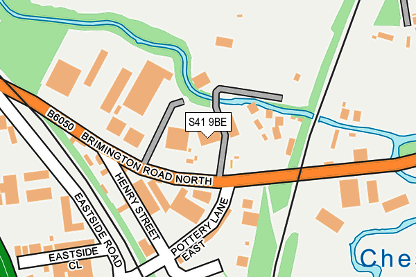 S41 9BE map - OS OpenMap – Local (Ordnance Survey)