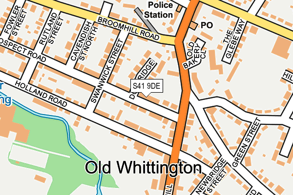 S41 9DE map - OS OpenMap – Local (Ordnance Survey)
