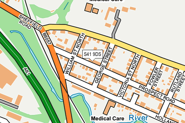 S41 9DS map - OS OpenMap – Local (Ordnance Survey)