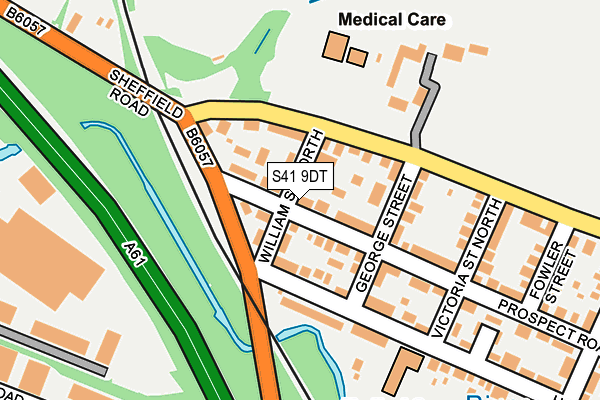 S41 9DT map - OS OpenMap – Local (Ordnance Survey)