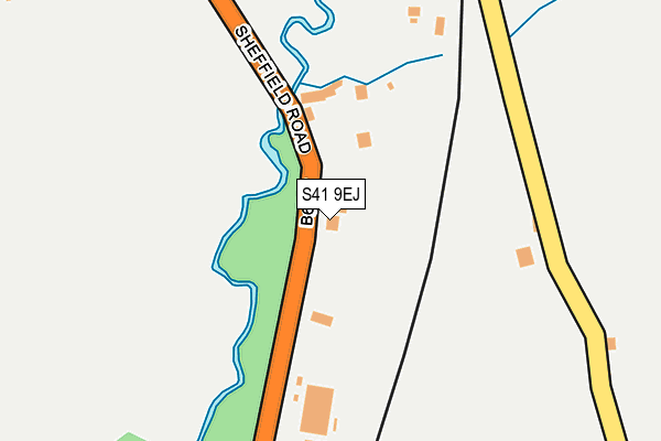 S41 9EJ map - OS OpenMap – Local (Ordnance Survey)