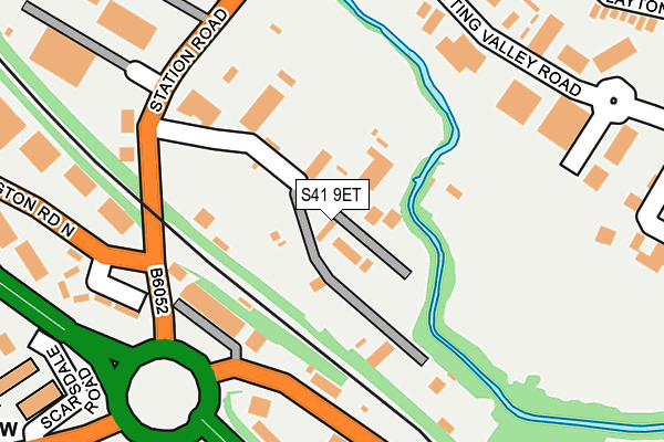S41 9ET map - OS OpenMap – Local (Ordnance Survey)