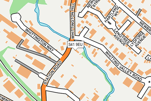 S41 9EU map - OS OpenMap – Local (Ordnance Survey)