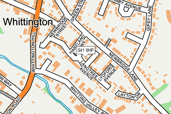 S41 9HP map - OS OpenMap – Local (Ordnance Survey)