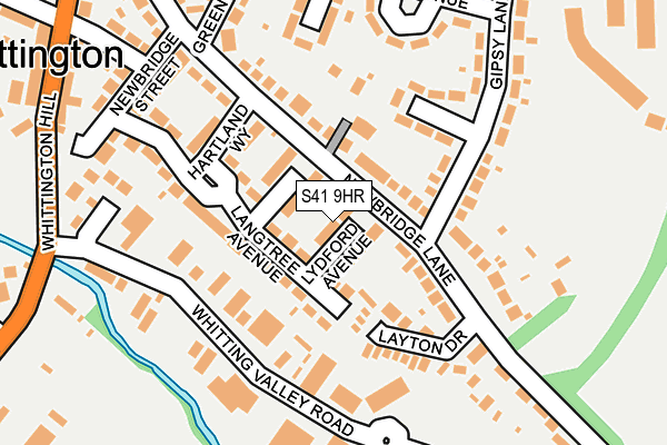 S41 9HR map - OS OpenMap – Local (Ordnance Survey)