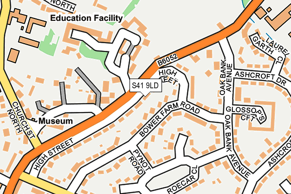 S41 9LD map - OS OpenMap – Local (Ordnance Survey)