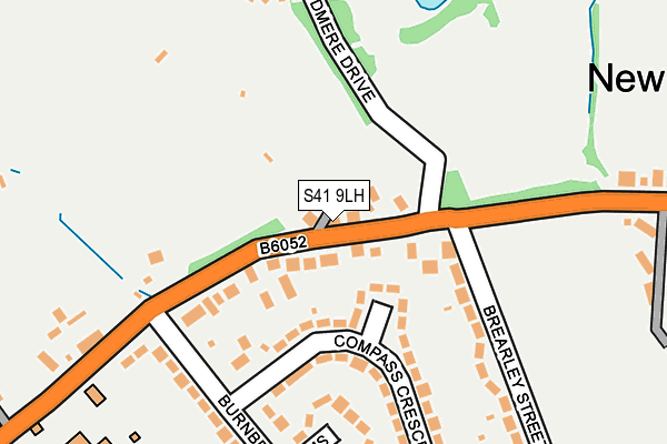 S41 9LH map - OS OpenMap – Local (Ordnance Survey)