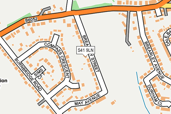S41 9LN map - OS OpenMap – Local (Ordnance Survey)