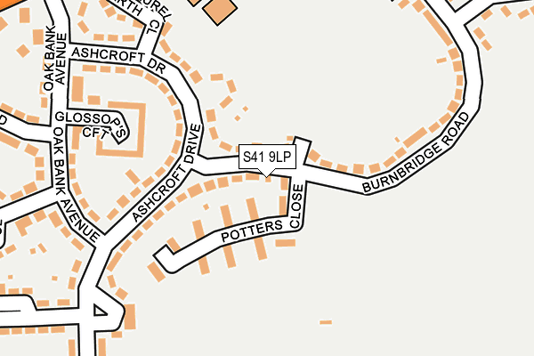 S41 9LP map - OS OpenMap – Local (Ordnance Survey)