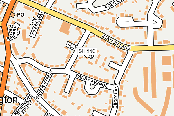 S41 9NQ map - OS OpenMap – Local (Ordnance Survey)