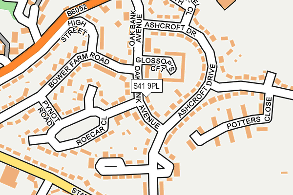 S41 9PL map - OS OpenMap – Local (Ordnance Survey)