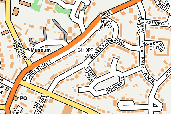 S41 9PP map - OS OpenMap – Local (Ordnance Survey)