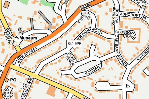 S41 9PR map - OS OpenMap – Local (Ordnance Survey)
