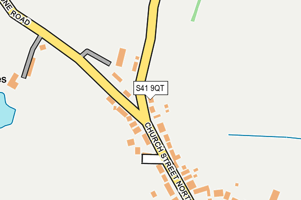 S41 9QT map - OS OpenMap – Local (Ordnance Survey)