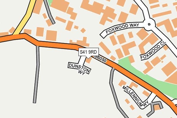 S41 9RD map - OS OpenMap – Local (Ordnance Survey)