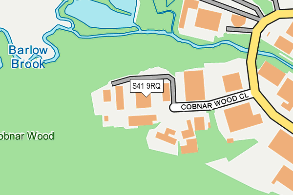 S41 9RQ map - OS OpenMap – Local (Ordnance Survey)