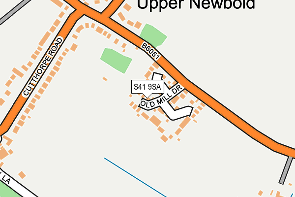 S41 9SA map - OS OpenMap – Local (Ordnance Survey)