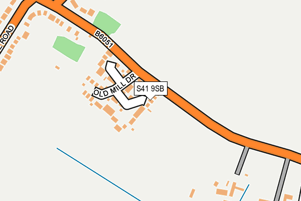 S41 9SB map - OS OpenMap – Local (Ordnance Survey)