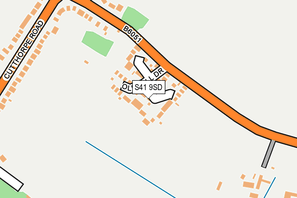 S41 9SD map - OS OpenMap – Local (Ordnance Survey)