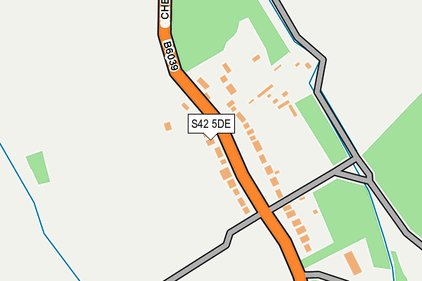 S42 5DE map - OS OpenMap – Local (Ordnance Survey)