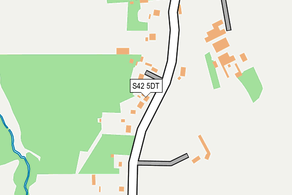 S42 5DT map - OS OpenMap – Local (Ordnance Survey)
