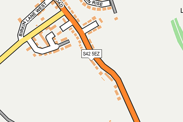 S42 5EZ map - OS OpenMap – Local (Ordnance Survey)