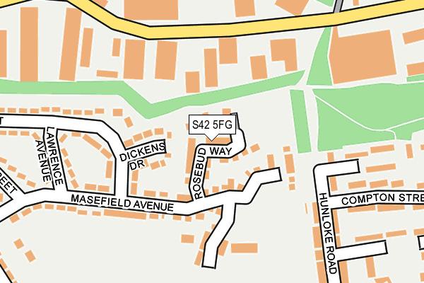 S42 5FG map - OS OpenMap – Local (Ordnance Survey)