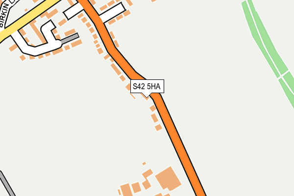 S42 5HA map - OS OpenMap – Local (Ordnance Survey)