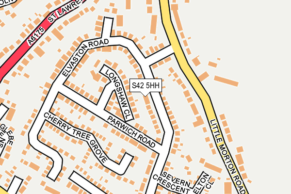 S42 5HH map - OS OpenMap – Local (Ordnance Survey)