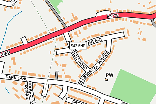 S42 5NP map - OS OpenMap – Local (Ordnance Survey)