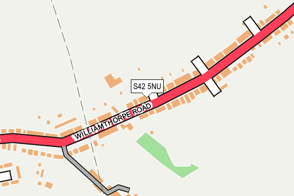 S42 5NU map - OS OpenMap – Local (Ordnance Survey)