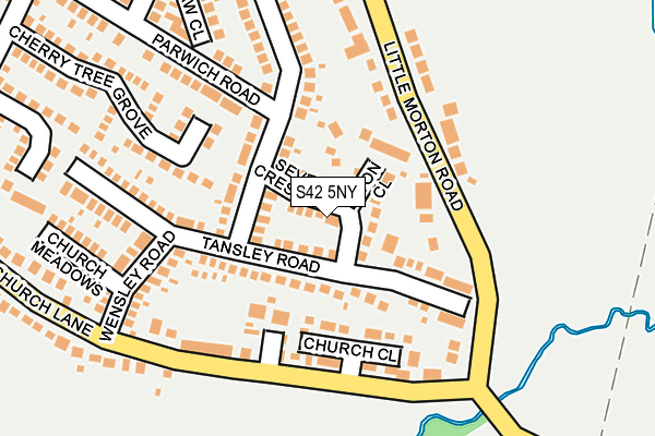 S42 5NY map - OS OpenMap – Local (Ordnance Survey)